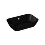 Vitra Geo 60 cm Mat Siyah Çanak Lavabo