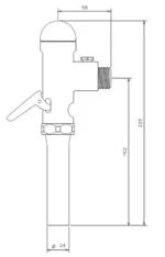 Vitra Helataşı Yıkama Sistemi Basmalı Butonlu Parlak Krom