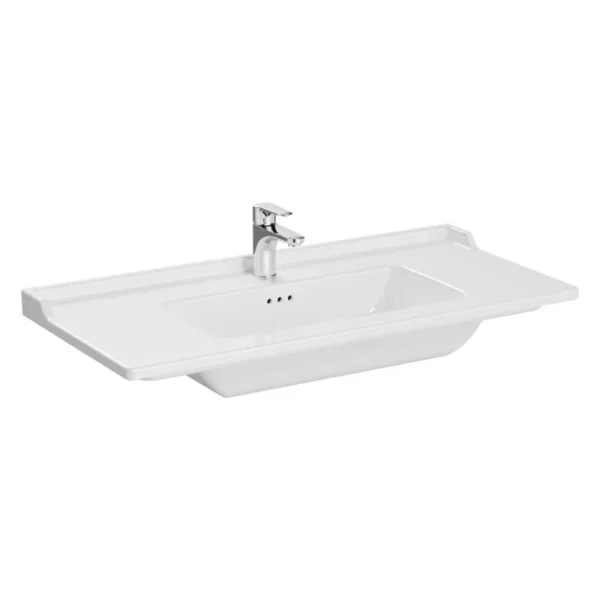 Vitra Integra 100 cm Beyaz Classic Etajerli Lavabo
