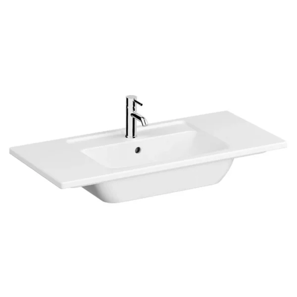 Vitra Integra 100 cm Beyaz Etajerli Lavabo