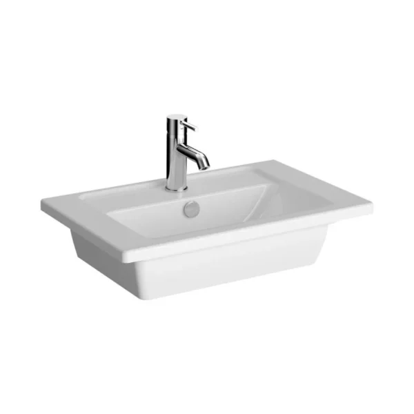 Vitra Integra 60 cm Beyaz Etajerli Lavabo