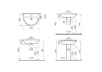 Vitra Integra 65 cm Beyaz Standart Lavabo