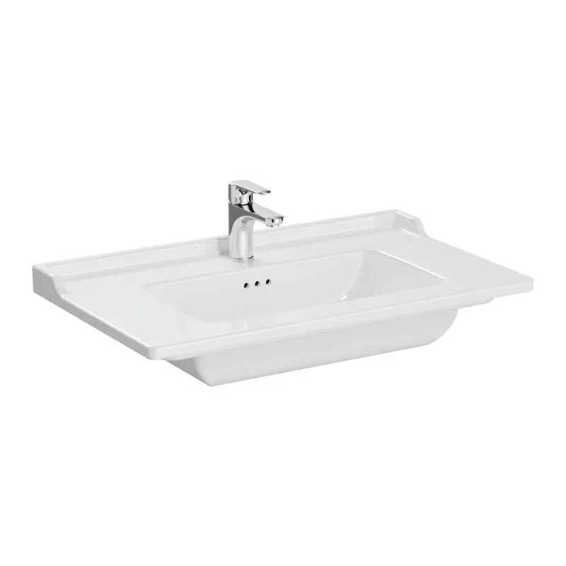 Vitra Integra 80 cm Beyaz Classic Etajerli Lavabo