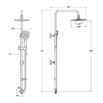 Vitra Joy Round 220 Duş Kolonu