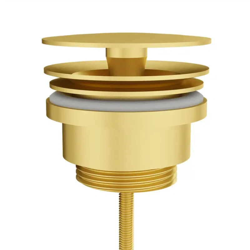 Vitra Lavabo Yuvarlak Süzgeç Universal Sabit Fırçalı Altın