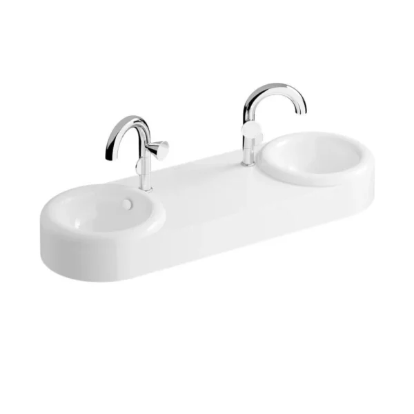 Vitra Liquid 120 cm Beyaz Çift Hazneli Lavabo