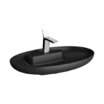 Vitra Memoria 75 cm Mat Siyah Çanak Lavabo