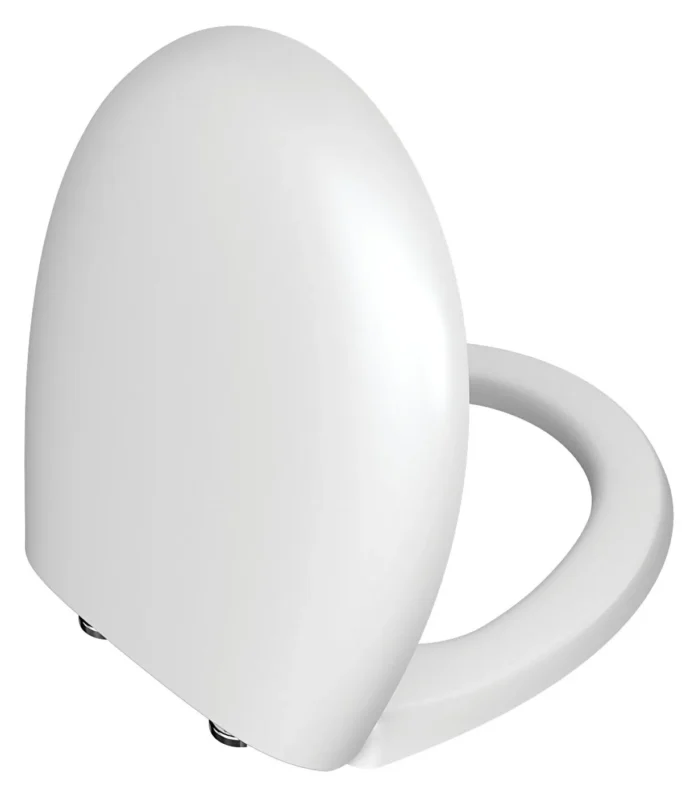 Vitra Memoria Klozet Kapağı Duroplast, Üstten Sıkmalı Yavaş Kapanır, Kolay Sök-Tak, Metal Menteşeli, Mat Beyaz