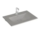 Vitra Metropole Etajerli Lavabo 80x53 cm Mat Taş Gri