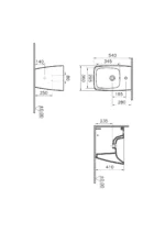 Vitra Metropole Yerden Bide Beyaz