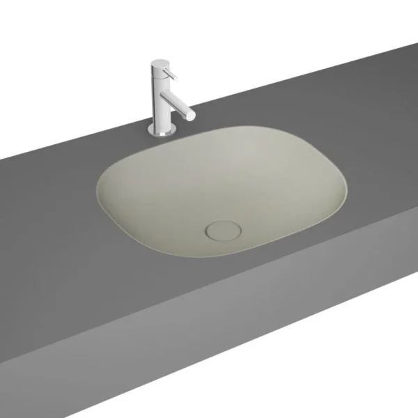 Vitra Plural 45 cm Mat Bej Tezgahaltı Lavabo