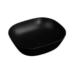 Vitra Plural 45 cm Mat Siyah Kare Alçak Çanak Lavabo