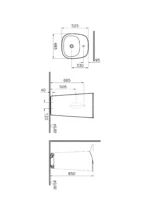 Vitra Plural 50 cm Mat Bej Monoblok Lavabo