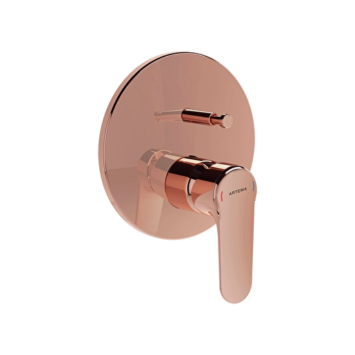 Vitra Root Round Ankastre Banyo Bataryası Sıva Üstü Grubu, Soft Bakır Vitra Root Round Ankastre Banyo Bataryası Sıva Üstü Grubu, Soft Bakır