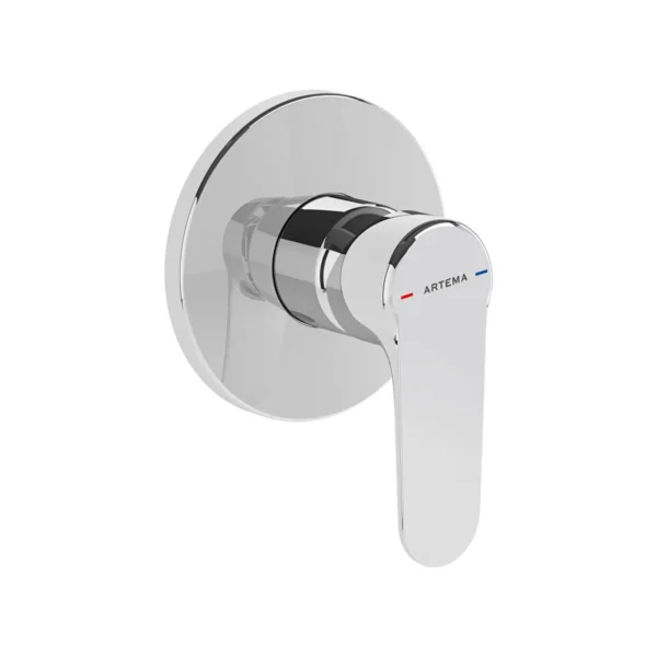 Vitra Root Round Ankastre Duş Bataryası Sıva Üstü Grubu, Krom