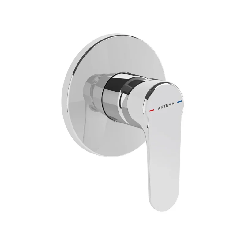 Vitra Root Round Ankastre Duş Bataryası Sıva Üstü Grubu, Krom