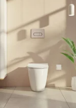 Vitra Root Round Kumanda Paneli, Fırçalı Nikel