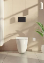 Vitra Root Round Kumanda Paneli, Mat Siyah