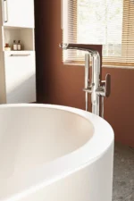 Vitra Root Round Küvet Bataryası Yerden, El Duşlu, Krom