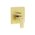 Vitra Root Square Ankastre Banyo Bataryası (V-Box Sıva Üstü Grubu) Soft Altın