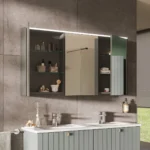Vitra Root Square Lavabo Bataryası Fırçalı Nikel