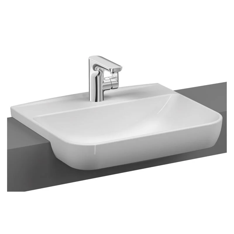 Vitra Sento 55 cm Beyaz Yarım Tezgah Lavabo