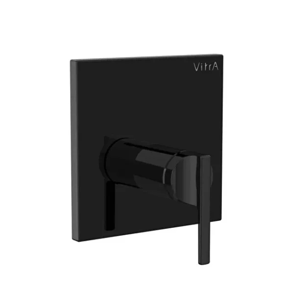 Vitra Suit Ankastre Duş Bataryası V-Box Sıva Üstü, Parlak Siyah