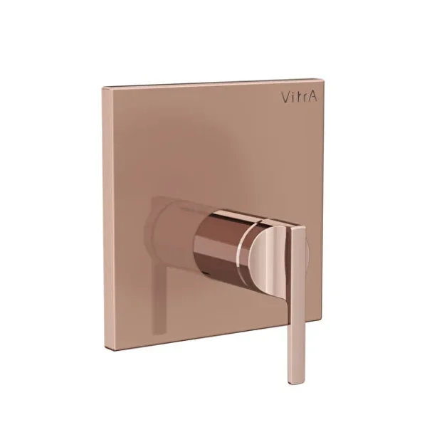 Vitra Suit Ankastre Duş Bataryası V-Box Sıva Üstü, Soft Bakır