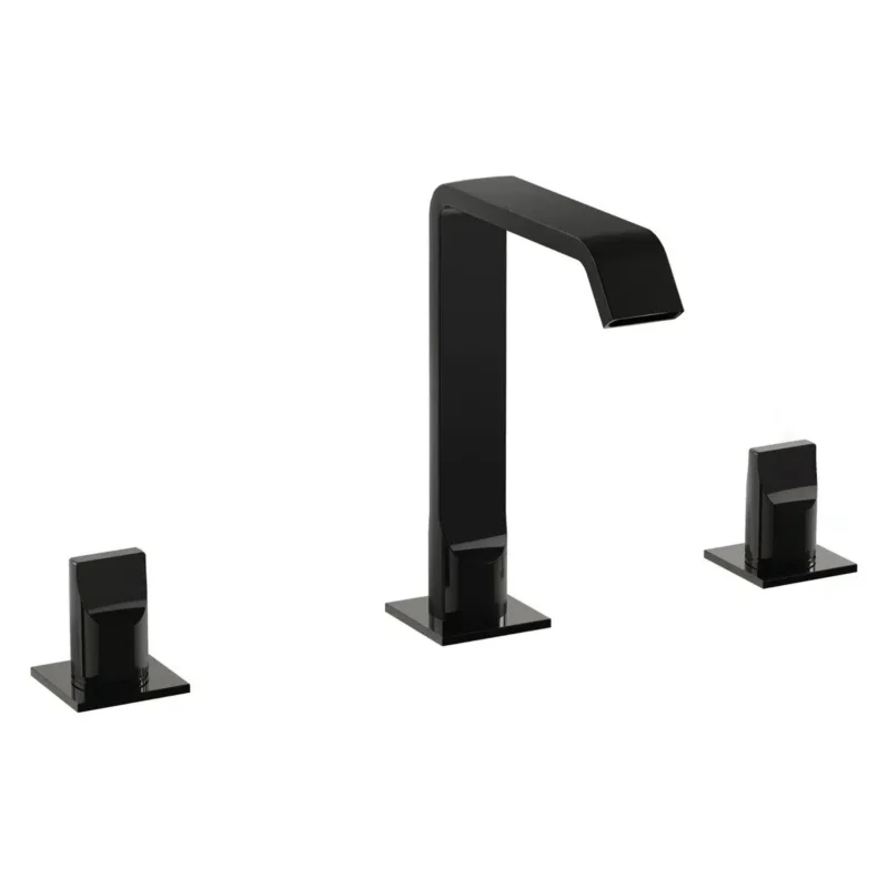 Vitra Suit Parlak Siyah Lavabo Bataryası