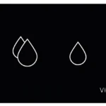 Vitra V-Care Akıllı Panel 12 cm Gömme Rezervuarlar İçin, Siyah Cam