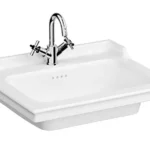 Vitra Valarte Etajerli Lavabo 65x53 cm Taşma Delikli Beyaz