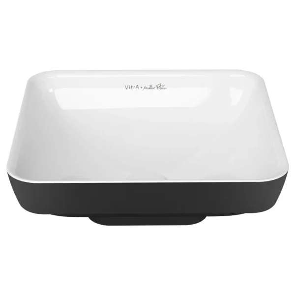 Vitra Water Jewels 40 cm Siyah-Beyaz Çanak Lavabo