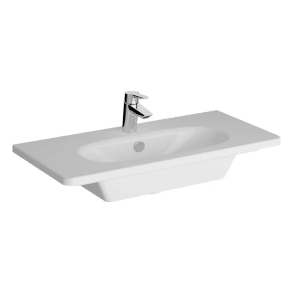 Vitra Zentrum 80 cm Beyaz Etejerli Lavabo