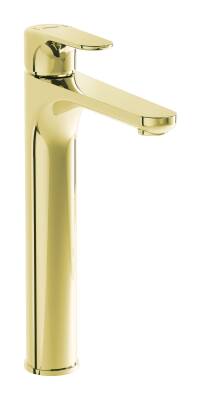 VitraRoot Round Tezgah Üstü Lavabo Bataryası, Soft Altın