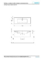 Eca Serel Star Tezgah Etajerli Lavabo 46x120 cm - Görsel 2