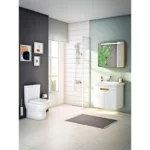 Vitra Integra Takım Klozet Rim-ex, Duvara Tam Dayalı, 62 cm Taharet Borulu, Beyaz - Görsel 2