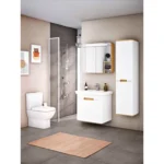 Vitra Integra Square Takım Klozet Rim-ex, Duvara Tam Dayalı, 62 cm Taharet Borulu, Beyaz - Görsel 3