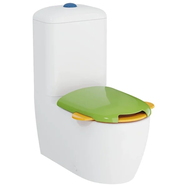Vitra Sento Kids Takım Klozet SmoothFlush, Duvara Tam Dayalı, 58 cm Taharet Borulu, Taharet Borusu Girişi Sıva Altı Uygulamalı, Beyaz