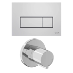 Vitra Root Square Panel Seti, stop valf sıva üstü dahil (740-2380+A41461GR)