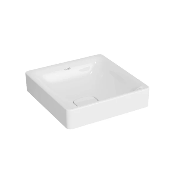 Vitra Metropole Çanak Lavabo Kare, 40x40 cm Armatür Deliksiz, Su Taşma Deliksiz, Beyaz