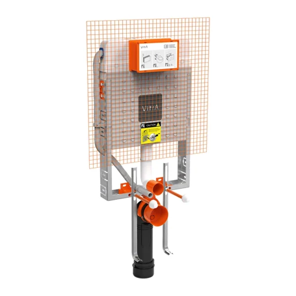 Vitra Asma klozetler için ayarlanabilir ince metal ayaklı, 2,5/4 L