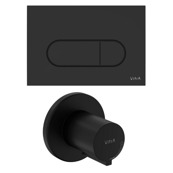 Vitra Root Round Panel Seti, stop valf sıva üstü dahil (740-2211+A4146136)