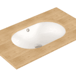 Eca Serel Luna Tezgah Altı Oval Lavabo 38x55