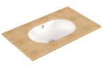 Eca Serel Luna Tezgah Altı Oval Lavabo 38x55