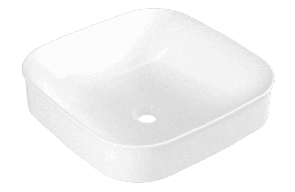 Eca Serel Nita Köşeli Minimal Batarya Deliksiz Lavabo 46x46 cm