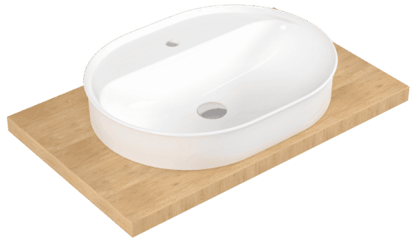 Eca Serel Nita Yuvarlak Batarya Delikli Lavabo 46x60