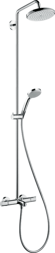 154__hpa00785_tif.png HansGrohe Croma 220mm 1jet Küvet İçi Termostatlı Duş Kolonu - Görsel 1
