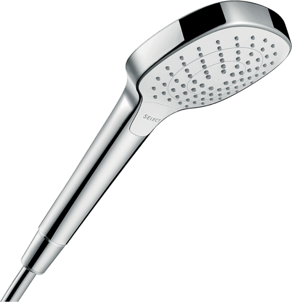 HansGrohe Croma Select E Vario EcoSmart Beyaz Krom El Duşu