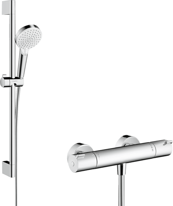 Hansgrohe Crometta Krom Beyaz Duşa kabin Seti 27812400