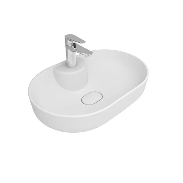 Kale Zero 2.0 60x40 Ada Oval Çanak Lavabo Mat Beyaz